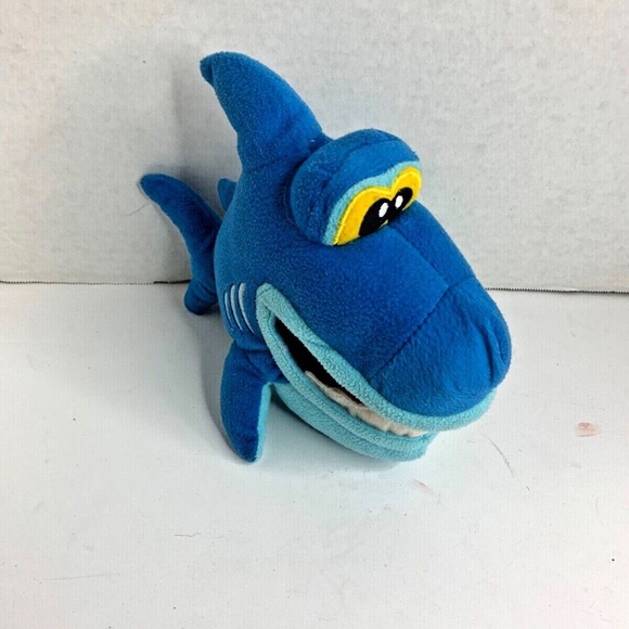 Nanco Plush stuffed Animal Toy Shark 11.5 in length Blue - Picture 1 of 5